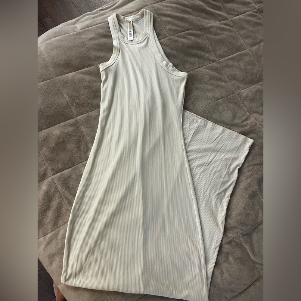 SKIMS Cream Sleeveless Dress